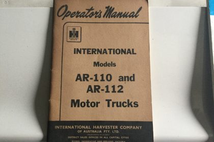 International AR 110 112 Operators Manual
